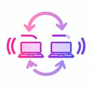 HubSpot Partner Agentur - HubSpot Migration | Laptops in lila/ pink (Icon)