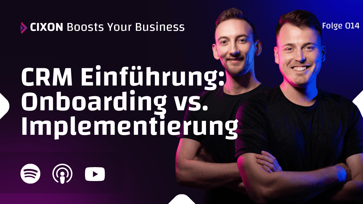 CRM Einführung Onboarding vs Implementierung Vergleich Cover