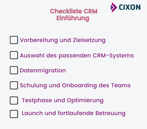 CRM-Einführung | Checkliste 