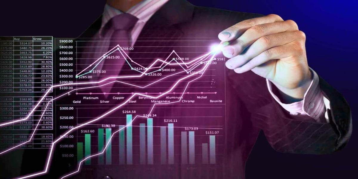 CRM-KPI's | Hand vor Diagrammen 