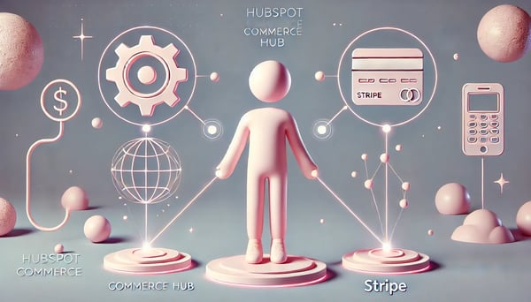 HubSpot Commerce Hub Intgeration | CIXON Männchen vereint Commerce Hub und Zahlungsträger
