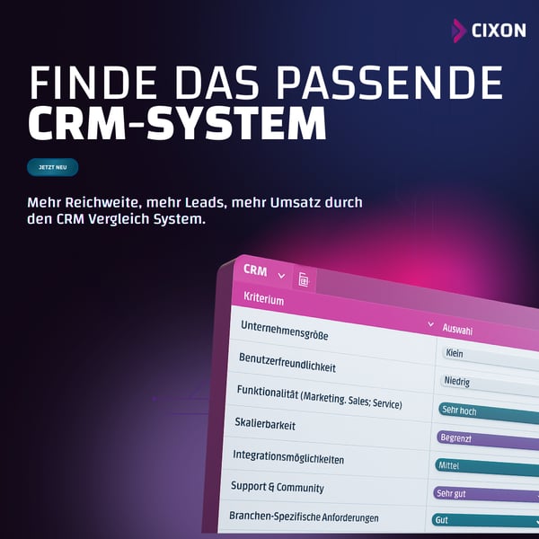 Finde das passende CRM-System
