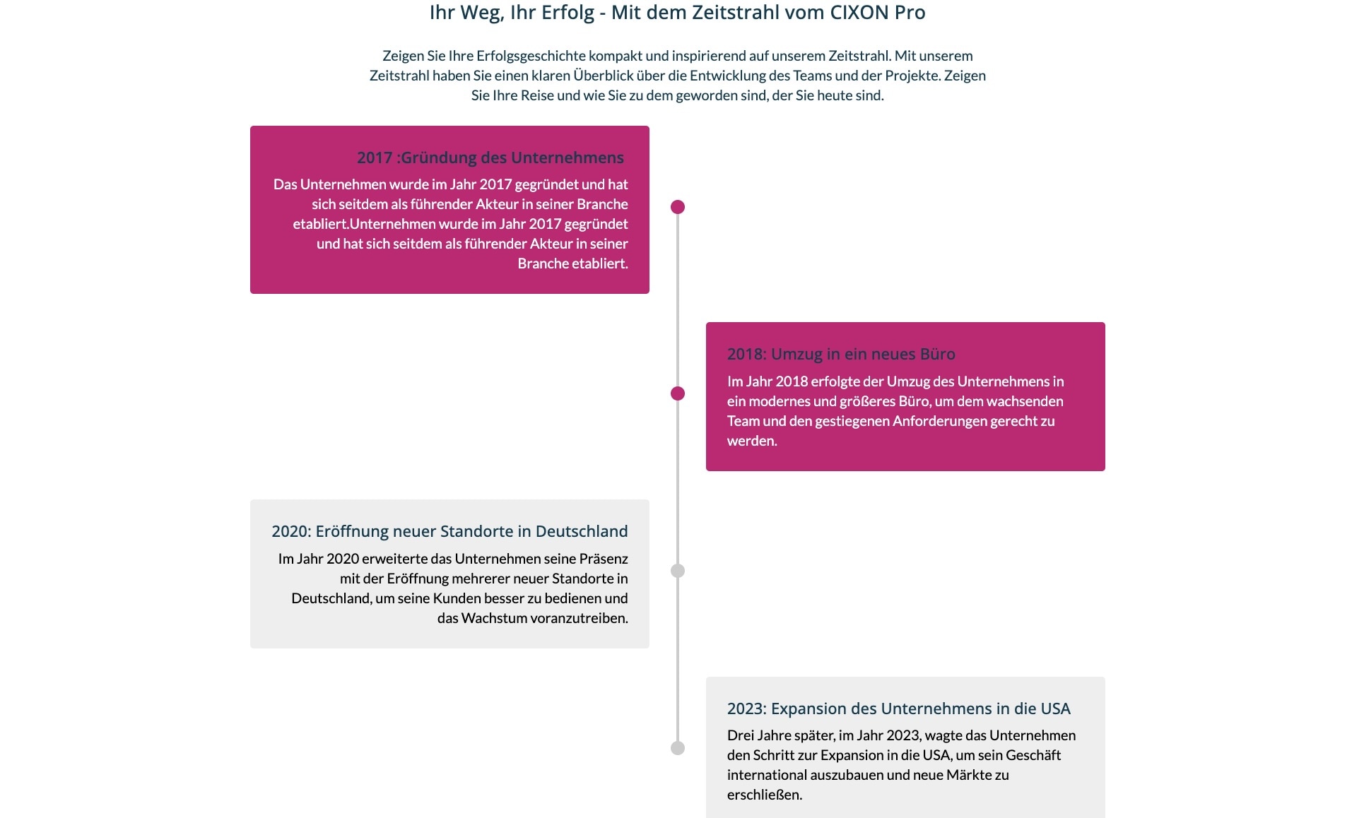 Timeline module