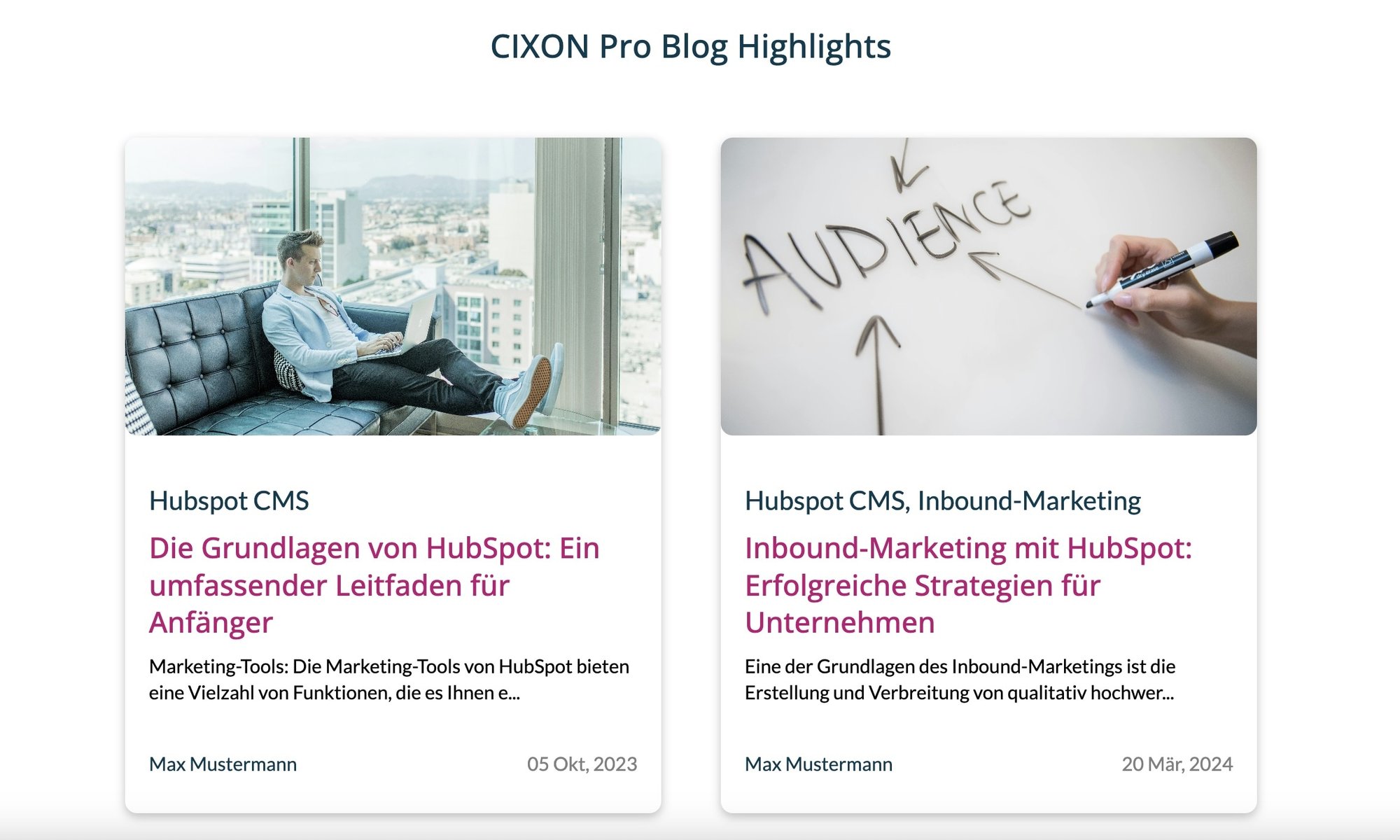 Blog Highlights-Modul