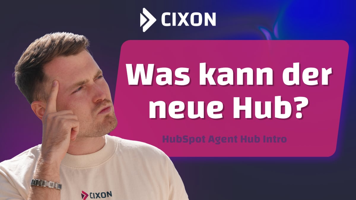 HubSpot Agent Hub | Stefan Wendt vor dunklem Hintergrund und Schrift 