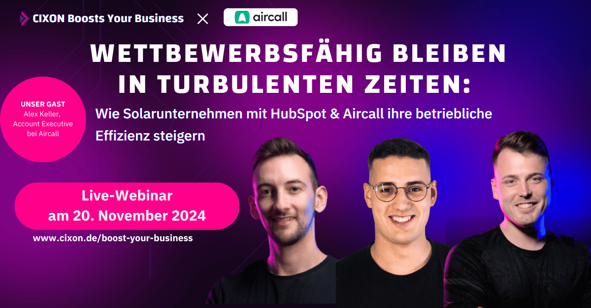 Aircall-Hubspot-Integration für Solarbranche | Webinar