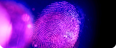 CIXON Team - picture of purple finger print on dark background
