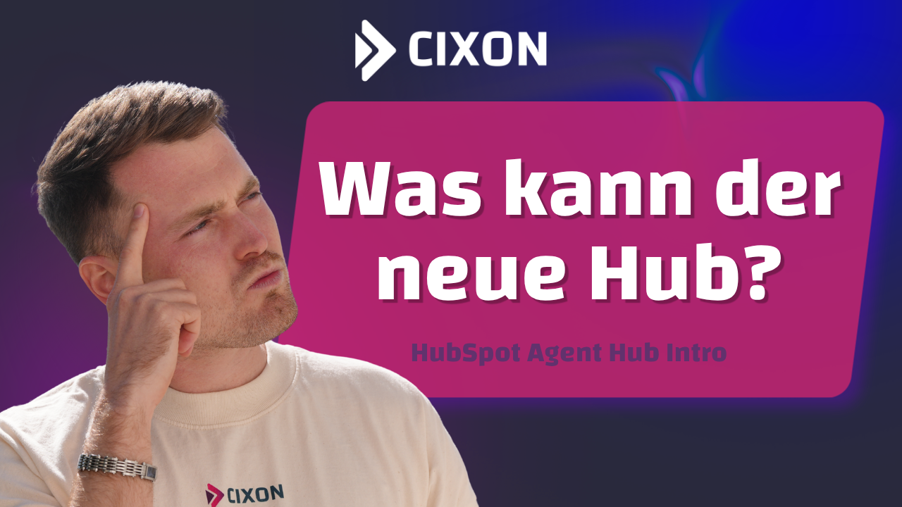 HubSpot Agent Hub | Stefan Wendt vor dunklem Hintergrund und Schrift 